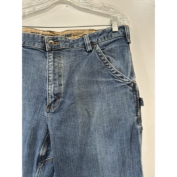 Duluth Trading Men's 38 X 30 Flex Ballroom Relaxed Fit Carpenter Jeans - Picture 2 of 11